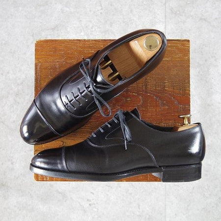 ★三陽山長 SIZE 7【定価￥91,300-★友二郎/ストレートチップ/R2010ラスト】カーフ/黒/メンズ/TOMOJIRO/Sanyo Yamacho★m457