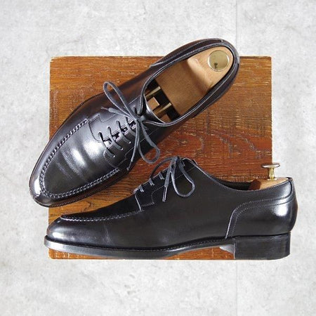極上★三陽山長 SIZE 7【定価￥121,000-★勘三郎/Uチップ/R2010ラスト】カーフ/黒/メンズ/KANZABURO/Sanyo Yamacho★m458