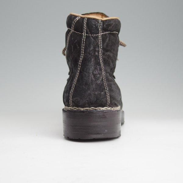 極上★(伊)F.LLIジャコメッティ SIZE 41【定価￥220,000-★象革/エレファントレザー/マルモラーダ】FG105/ブーツ/黒/Giacometti★m461