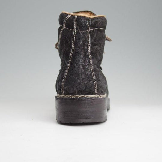 極上★(伊)F.LLIジャコメッティ SIZE 41【定価￥220,000-★象革/エレファントレザー/マルモラーダ】FG105/ブーツ/黒/Giacometti★m461