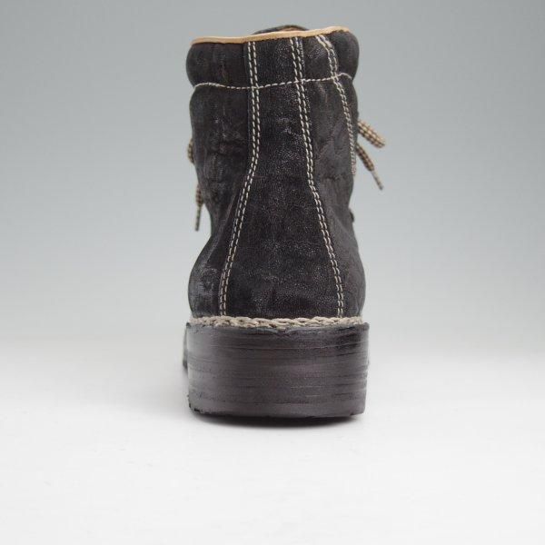 極上★(伊)F.LLIジャコメッティ SIZE 41【定価￥220,000-★象革/エレファントレザー/マルモラーダ】FG105/ブーツ/黒/Giacometti★m461