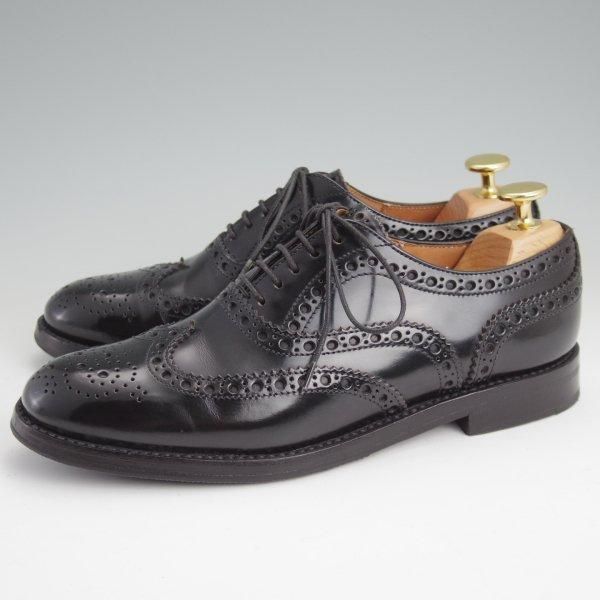 極上★チャーチ(レディース) SIZE 35.5【定価￥176,000-★バーウッド/BURWOOD WG】ポリッシュドバインダーカーフ/黒/Church's★m479