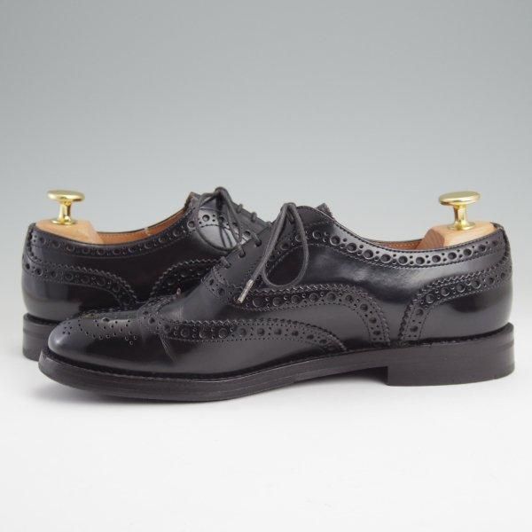 極上★チャーチ(レディース) SIZE 35.5【定価￥176,000-★バーウッド/BURWOOD WG】ポリッシュドバインダーカーフ/黒/Church's★m479