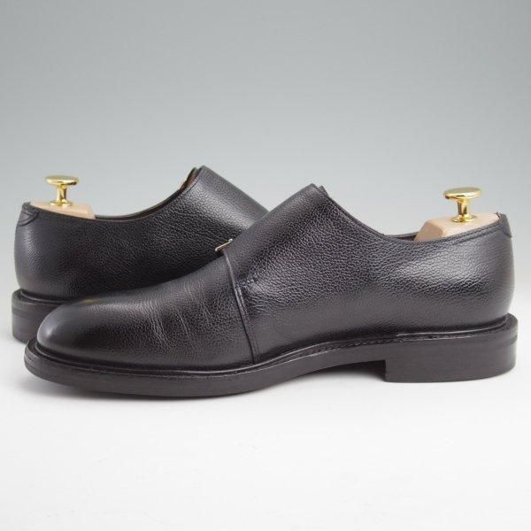 美品★ジョンロブ 6.5E【定価￥267,300-★MORVAL/(水牛)バッファローレザー仕様】0015ラスト/ダブルモンク/黒/メンズ/JOHN LOBB★m480