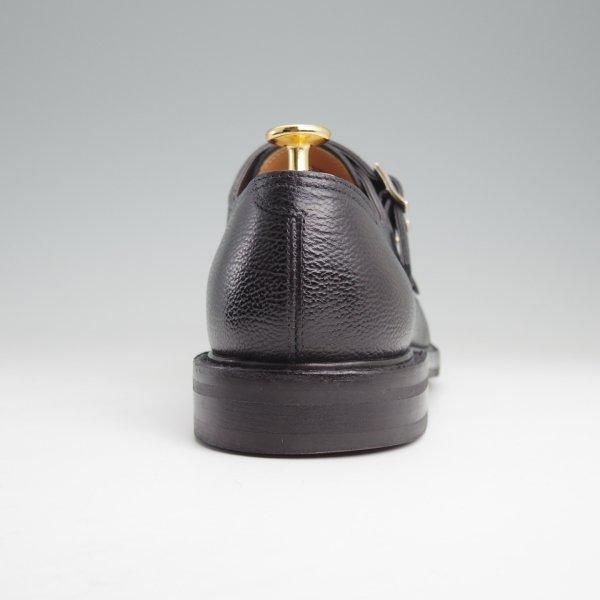 美品★ジョンロブ 6.5E【定価￥267,300-★MORVAL/(水牛)バッファローレザー仕様】0015ラスト/ダブルモンク/黒/メンズ/JOHN LOBB★m480