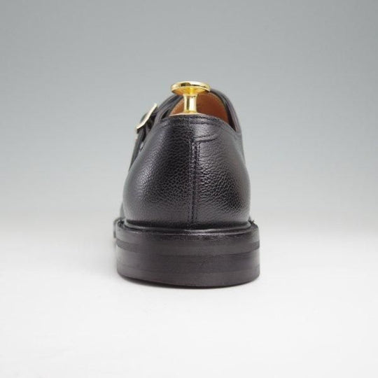 美品★ジョンロブ 6.5E【定価￥267,300-★MORVAL/(水牛)バッファローレザー仕様】0015ラスト/ダブルモンク/黒/メンズ/JOHN LOBB★m480