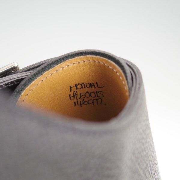 美品★ジョンロブ 6.5E【定価￥267,300-★MORVAL/(水牛)バッファローレザー仕様】0015ラスト/ダブルモンク/黒/メンズ/JOHN LOBB★m480