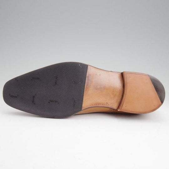 極上★(伊)シルヴァノ・ラッタンジ SIZE 7.5【現行定価80万円程度★純正ツリー付/ASQUIT/セミブローグ】薄茶/Silvano Lattanzi★m487