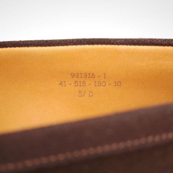 美品★J.M.ウエストン 5.5D【現行定価￥151,800-★180/コインローファー】41ラスト/スエード/濃茶/メンズ/Weston/ウェストン★m489