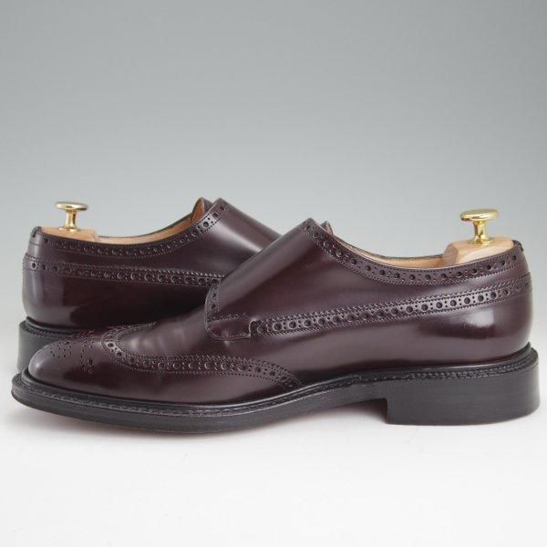 美品★チャーチ 80F/UK8【現行5都市ロゴ★ダブルモンク/MONKTON/173ラスト】ロイスカーフ/赤茶/メンズ/Church's★m492