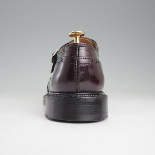 美品★チャーチ 80F/UK8【現行5都市ロゴ★ダブルモンク/MONKTON/173ラスト】ロイスカーフ/赤茶/メンズ/Church's★m492