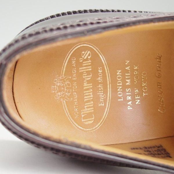美品★チャーチ 80F/UK8【現行5都市ロゴ★ダブルモンク/MONKTON/173ラスト】ロイスカーフ/赤茶/メンズ/Church's★m492
