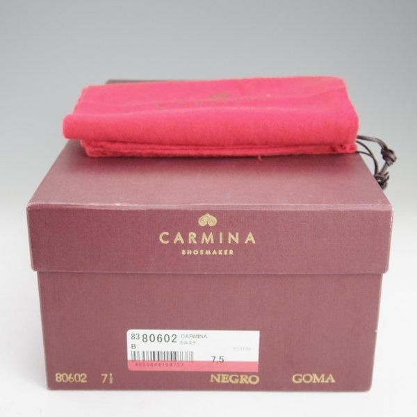 極上★(スペイン製)カルミナ SIZE 7.5【★プレーントゥ/80602】カーフ/黒/メンズ/CARMINA★m499