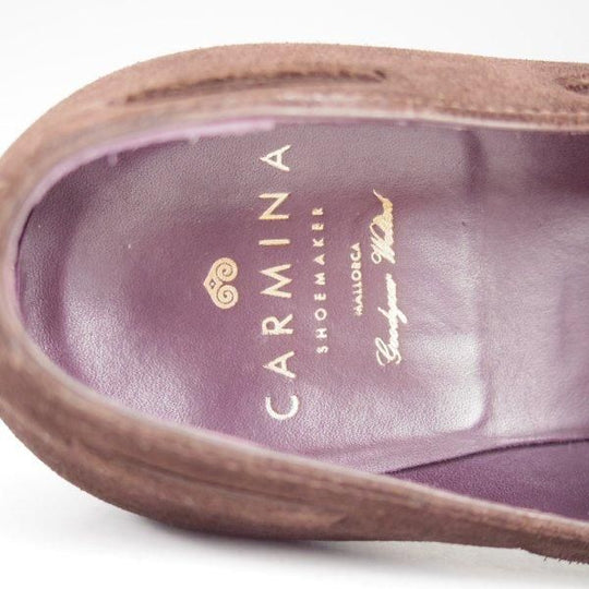 極上★(スペイン製)カルミナ SIZE 6【定価￥89,100-★タッセルローファー/80215】UETAMラスト/スエード/濃茶/メンズ/CARMINA★m500