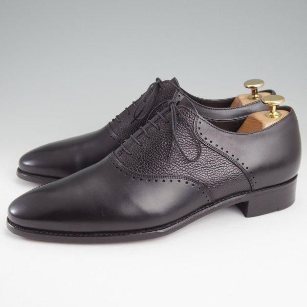 極美品★三陽山長 SIZE 8【貴重★ユナイテッドアローズ別注/サドルシューズ】黒/メンズ/UNITED ARROWS/Sanyo Yamacho★m504