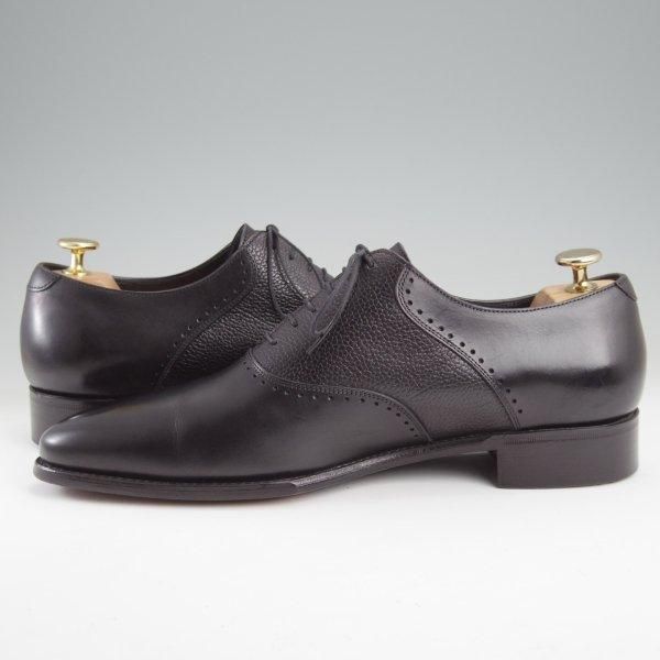 極美品★三陽山長 SIZE 8【貴重★ユナイテッドアローズ別注/サドルシューズ】黒/メンズ/UNITED ARROWS/Sanyo Yamacho★m504