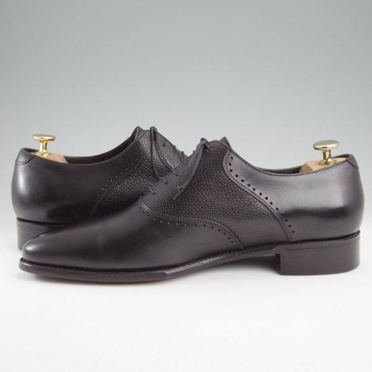 極美品★三陽山長 SIZE 8【貴重★ユナイテッドアローズ別注/サドルシューズ】黒/メンズ/UNITED ARROWS/Sanyo Yamacho★m504