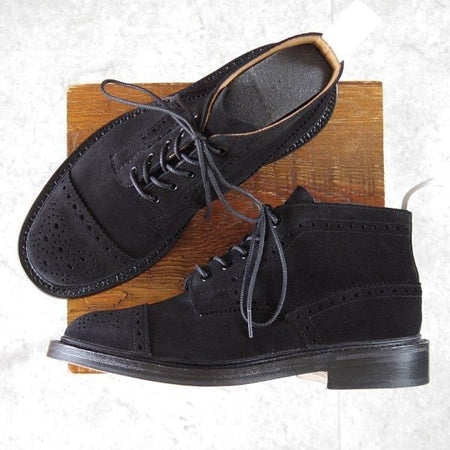 ほぼ未使用★トリッカーズ SIZE 8【現行定価￥132,000-★チャッカ丈のカントリーブーツ/GOODOL&Co別注】M7473/黒/Tricker's★m505