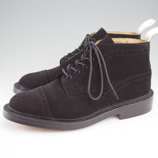 ほぼ未使用★トリッカーズ SIZE 8【現行定価￥132,000-★チャッカ丈のカントリーブーツ/GOODOL&Co別注】M7473/黒/Tricker's★m505
