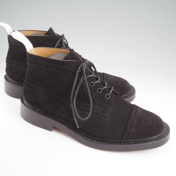 ほぼ未使用★トリッカーズ SIZE 8【現行定価￥132,000-★チャッカ丈のカントリーブーツ/GOODOL&Co別注】M7473/黒/Tricker's★m505
