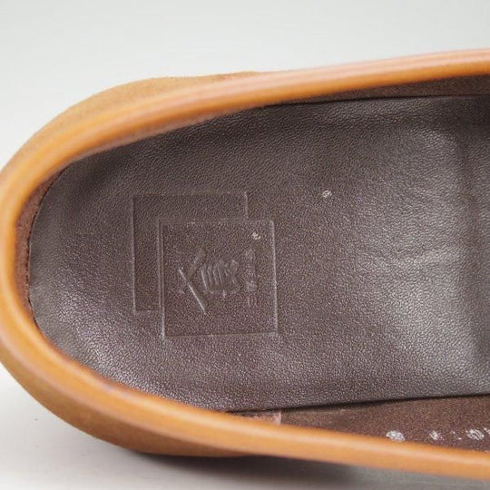 極上★三陽山長 SIZE 8【定価￥88,000-★弥伍郎/R2013ラスト】コインローファー/スエード/茶/メンズ/Sanyo Yamacho★m506