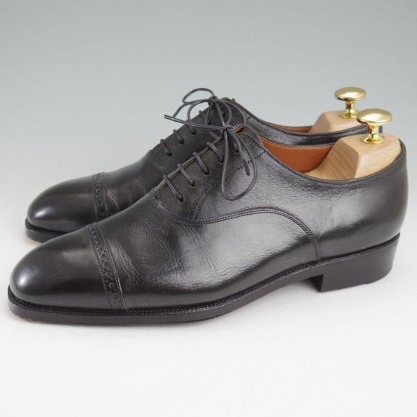 極上★Iron Dress/アイアンドレス UK5.5程度【ハンドソーンウェルテッド製法★純正シューツリー付/Tuscany Waxed Bull hide】黒★m509
