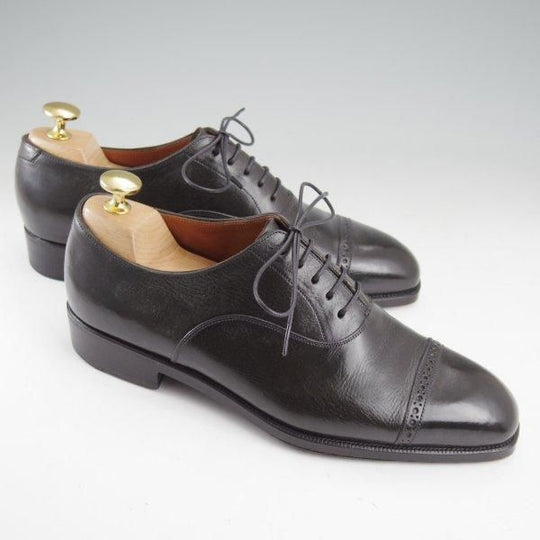 極上★Iron Dress/アイアンドレス UK5.5程度【ハンドソーンウェルテッド製法★純正シューツリー付/Tuscany Waxed Bull hide】黒★m509
