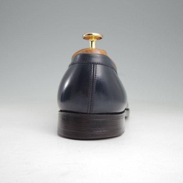 極上★J.M.ウエストン 7.5E【現行定価￥151,800-★180/コインローファー】41ラスト/カーフ/紺×白/メンズ/Weston/ウェストン★m510