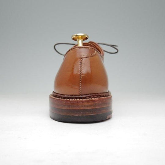 美品★オールデン 6.5D【貴重★ウイスキーコードバン/茶】9905/バリーラスト/プレーントゥ/メンズ/ALDEN★m514