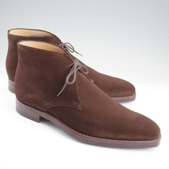 未使用★クロケット&ジョーンズ 8.5E【定価￥104,500-★ダイナイトソール/TETBURY】348ラスト/チャッカブーツ/濃茶/Crockett&Jones★m517