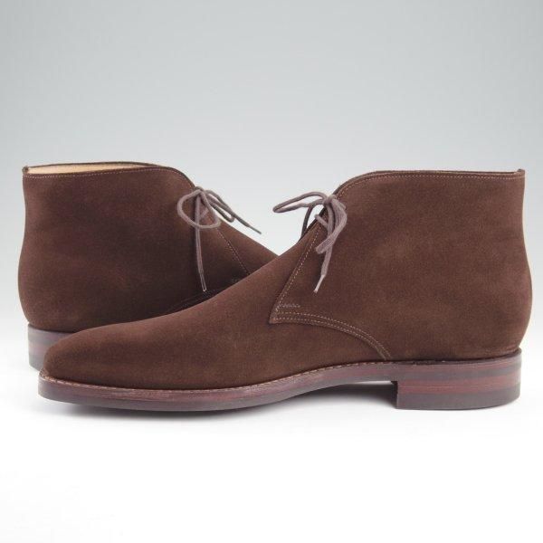 未使用★クロケット&ジョーンズ 8.5E【定価￥104,500-★ダイナイトソール/TETBURY】348ラスト/チャッカブーツ/濃茶/Crockett&Jones★m517