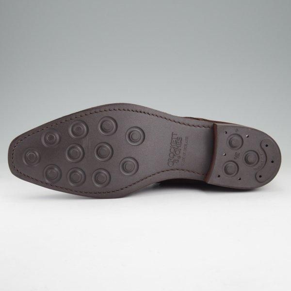 未使用★クロケット&ジョーンズ 8.5E【定価￥104,500-★ダイナイトソール/TETBURY】348ラスト/チャッカブーツ/濃茶/Crockett&Jones★m517