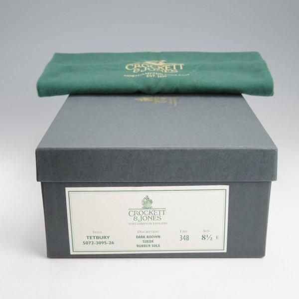未使用★クロケット&ジョーンズ 8.5E【定価￥104,500-★ダイナイトソール/TETBURY】348ラスト/チャッカブーツ/濃茶/Crockett&Jones★m517