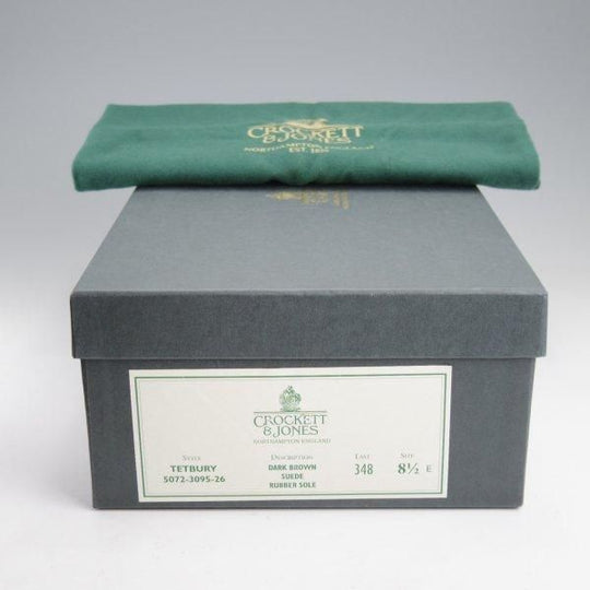 未使用★クロケット&ジョーンズ 8.5E【定価￥104,500-★ダイナイトソール/TETBURY】348ラスト/チャッカブーツ/濃茶/Crockett&Jones★m517