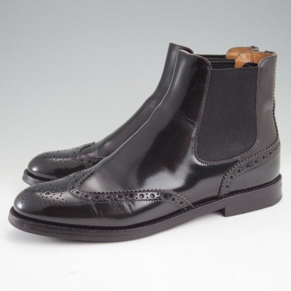 極上★チャーチ(レディース) SIZE 37【定価￥176,000-★KETSBY WG/サイドゴアブーツ】ポリッシュドバインダーカーフ/黒/Church's★m519