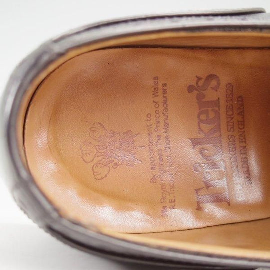 ★トリッカーズ SIZE 7.5【現行定価10万円以上★CAMBRIDGE/セミブローグ】9518/カーフ/黒/メンズ/Tricker's★m524