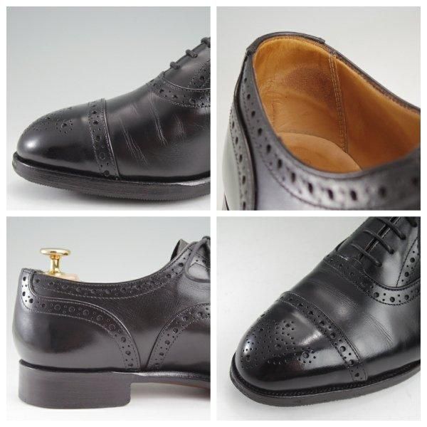 ★トリッカーズ SIZE 7.5【現行定価10万円以上★CAMBRIDGE/セミブローグ】9518/カーフ/黒/メンズ/Tricker's★m524