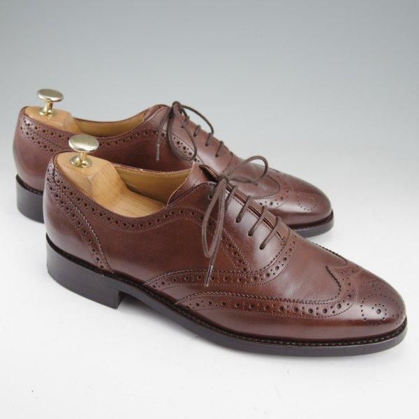極美品★ロイドフットウェア 7E【定価￥47,300-★ダイナイトソール仕様/(英)BARKER製】Vシリーズ/ フルブローグ/濃茶/バーカー★m525
