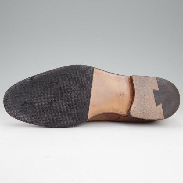 極上★(伊)F.LLIジャコメッティ SIZE 41【貴重★つま先コードバン仕様/FG397】モンクストラップ/茶/Giacometti★m527