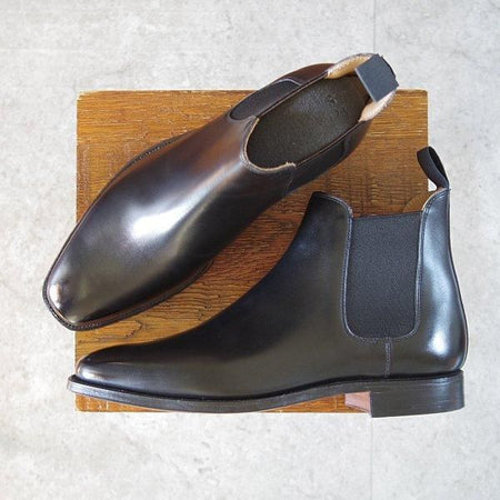 ほぼ未使用★クロケット&ジョーンズ 7E【現行定価12万円程度★BEAMS F別注/サイドゴアブーツ/CHELSEA 3】カーフ/黒/Crockett&Jones★m531