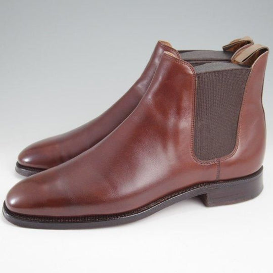 極上★クロケット&ジョーンズ 6.5E【現行定価12万円程度★BEAMS F別/サイドゴアブーツ/CHELSEA】カーフ/濃茶/Crockett&Jones★m533