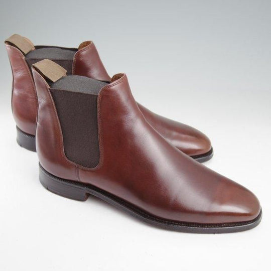 極上★クロケット&ジョーンズ 6.5E【現行定価12万円程度★BEAMS F別/サイドゴアブーツ/CHELSEA】カーフ/濃茶/Crockett&Jones★m533