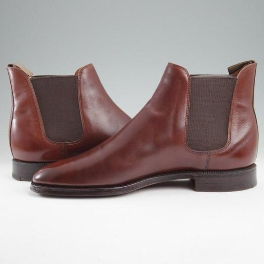 極上★クロケット&ジョーンズ 6.5E【現行定価12万円程度★BEAMS F別/サイドゴアブーツ/CHELSEA】カーフ/濃茶/Crockett&Jones★m533