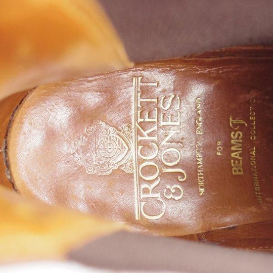 極上★クロケット&ジョーンズ 6.5E【現行定価12万円程度★BEAMS F別/サイドゴアブーツ/CHELSEA】カーフ/濃茶/Crockett&Jones★m533