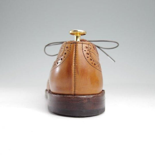 極上★(米)アレンエドモンズ 8.5D【現行定価10万円程度★Sanford/サンフォード】セミブローグ/カーフ/薄茶/メンズ/ALLEN EDMONDS★m534