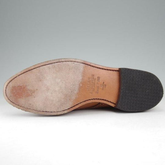 極上★(米)アレンエドモンズ 8.5D【現行定価10万円程度★Sanford/サンフォード】セミブローグ/カーフ/薄茶/メンズ/ALLEN EDMONDS★m534