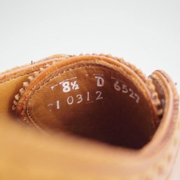 極上★(米)アレンエドモンズ 8.5D【現行定価10万円程度★Sanford/サンフォード】セミブローグ/カーフ/薄茶/メンズ/ALLEN EDMONDS★m534