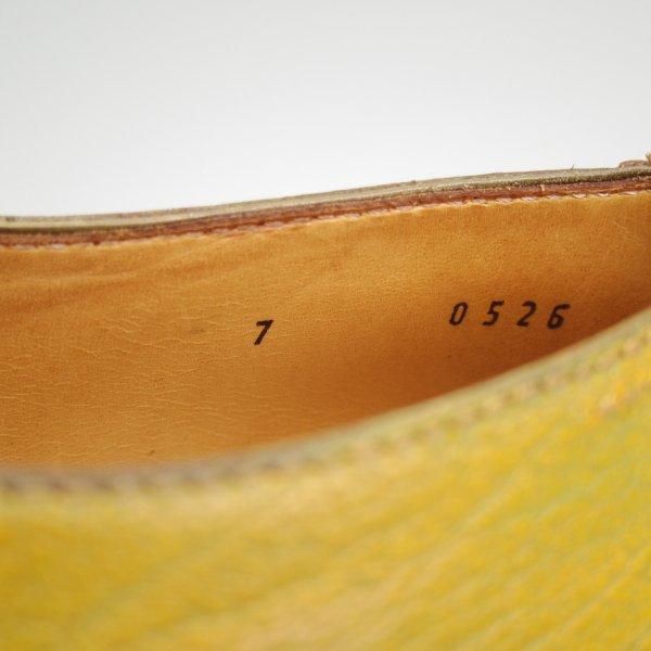 極美品★(仏)ベルルッティ SIZE 7【貴重★ステッチダウン×ブラックラピド製法/ホールカット】薄緑〜茶系パティーヌ/Berluti★m538