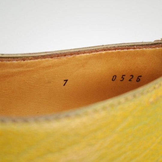 極美品★(仏)ベルルッティ SIZE 7【貴重★ステッチダウン×ブラックラピド製法/ホールカット】薄緑〜茶系パティーヌ/Berluti★m538