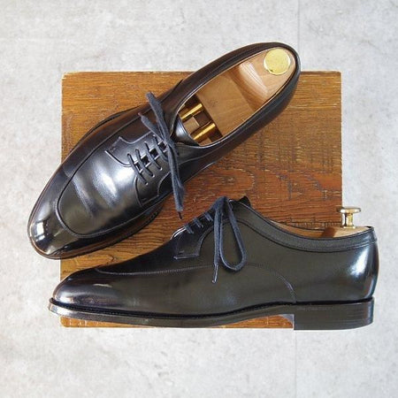 極上★CALMANTHOLOGY/カルマンソロジー SIZE 8【定価￥129,800-★(仏)デュプイ社のサドルカーフ/A862】Uチップ/黒/メンズ★m539